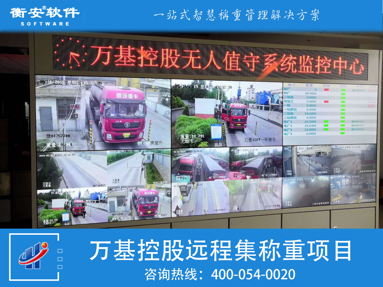 衡安遠程集中稱重管理系統 衡安遠程集中稱重管理系統